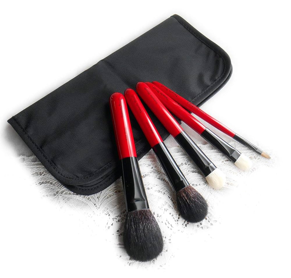 Takeda Brush 竹田ブラシ/熊野筆  5点セット　新品保証書付 Amazon | 有限会社竹田ブラシ製作所の熊野化粧筆 特別5本セット